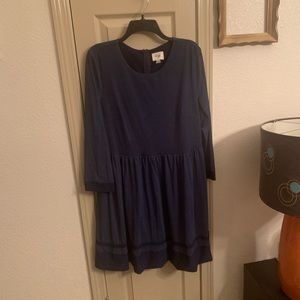 Beige by eci blue dress xl